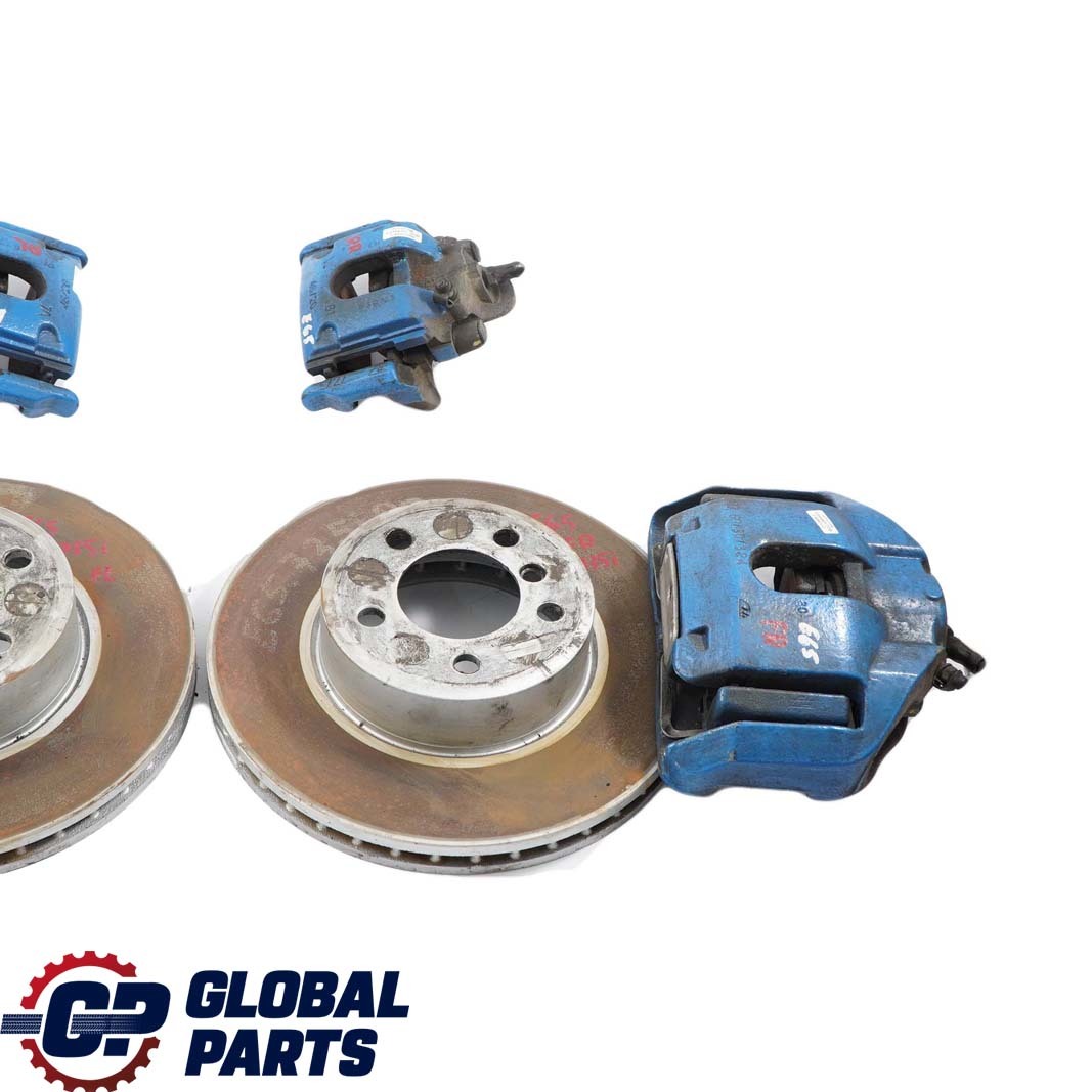 BMW 7 E65 E66 Front Left Right N/O/S Wheel Brake Disc Front Rear Caliper Set