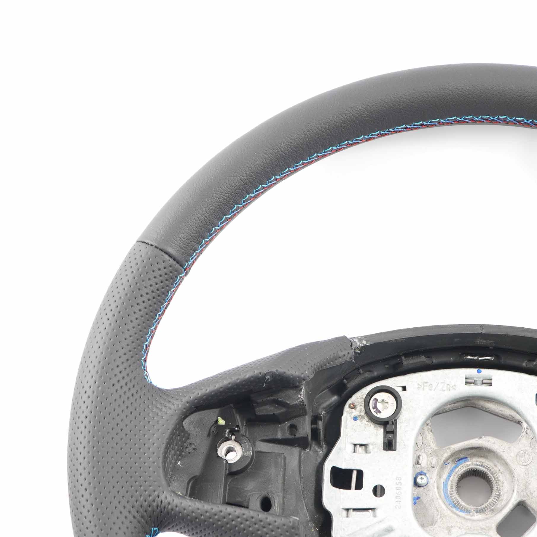 BMW X3 F25 X4 F26 NEW Black Leather Steering Wheel M Tricolored Threads 6793031