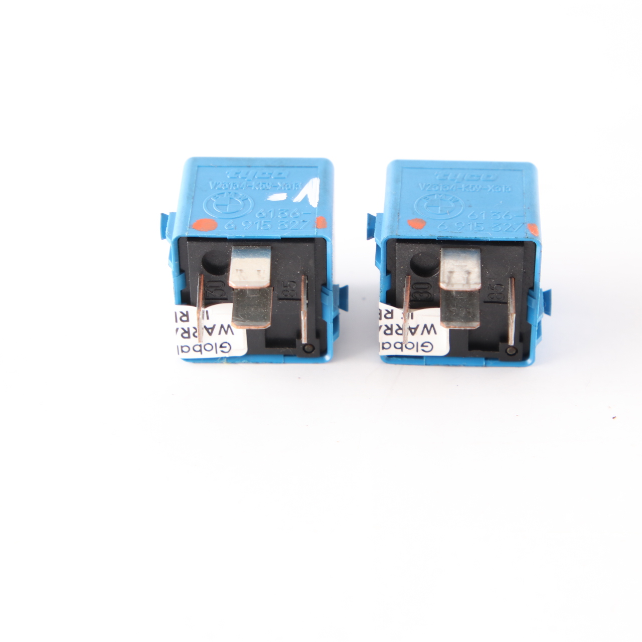 BMW E46 E60 E81 E87 E90 E91 F10 F20 F30 2x Relay Make Contact Sky Blue 6915327