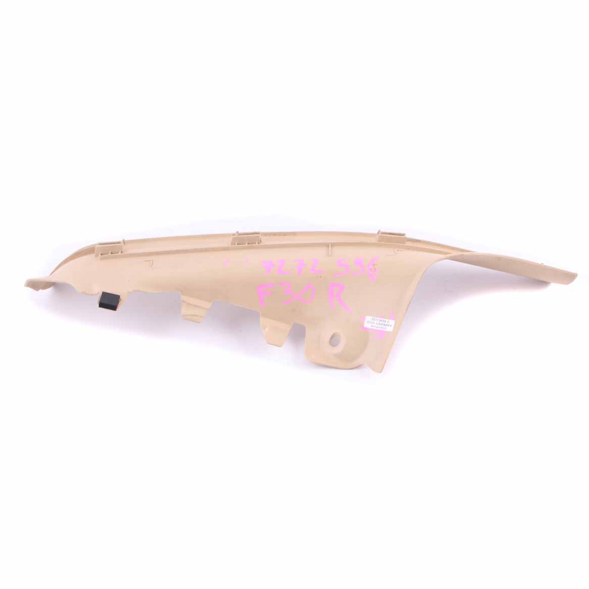 BMW F30 Cover Strip Entrance Inner Rear Right O/S Veneto Beige 7221918