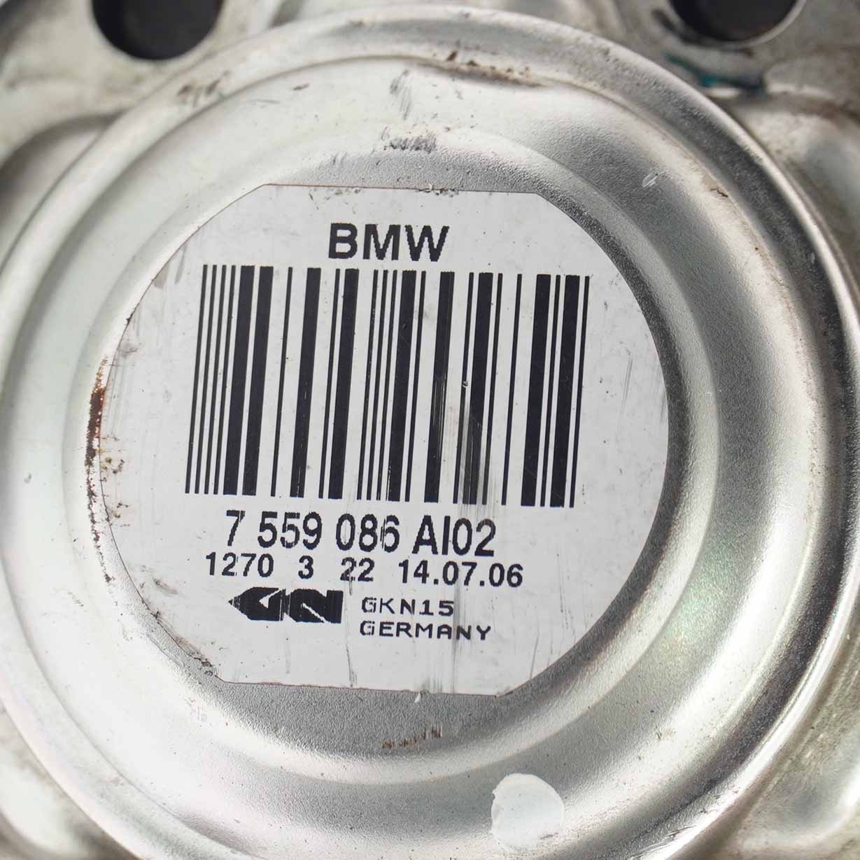 BMW E87 E90 E91 N52 Półoś Prawa Prawy Tył 7559086