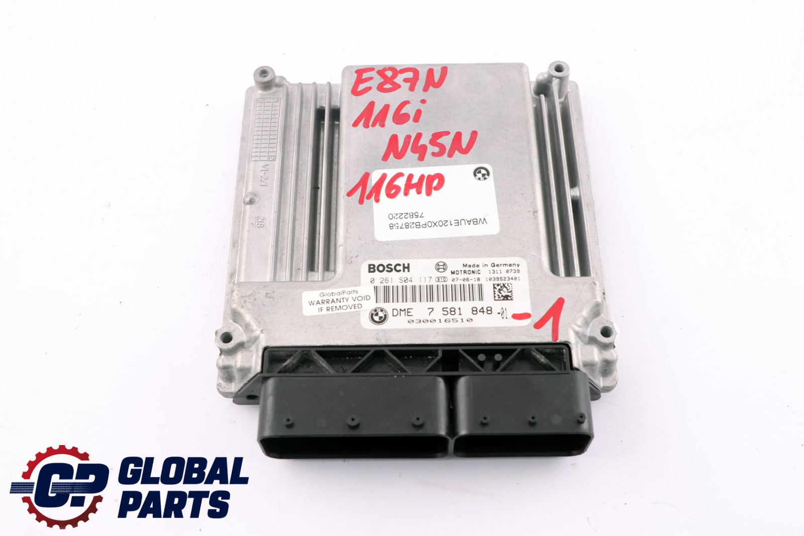 BMW E81 E87 LCI E90 116i 316i N45N Komputer ECU Kit DME CAS3 Klucz 7581848