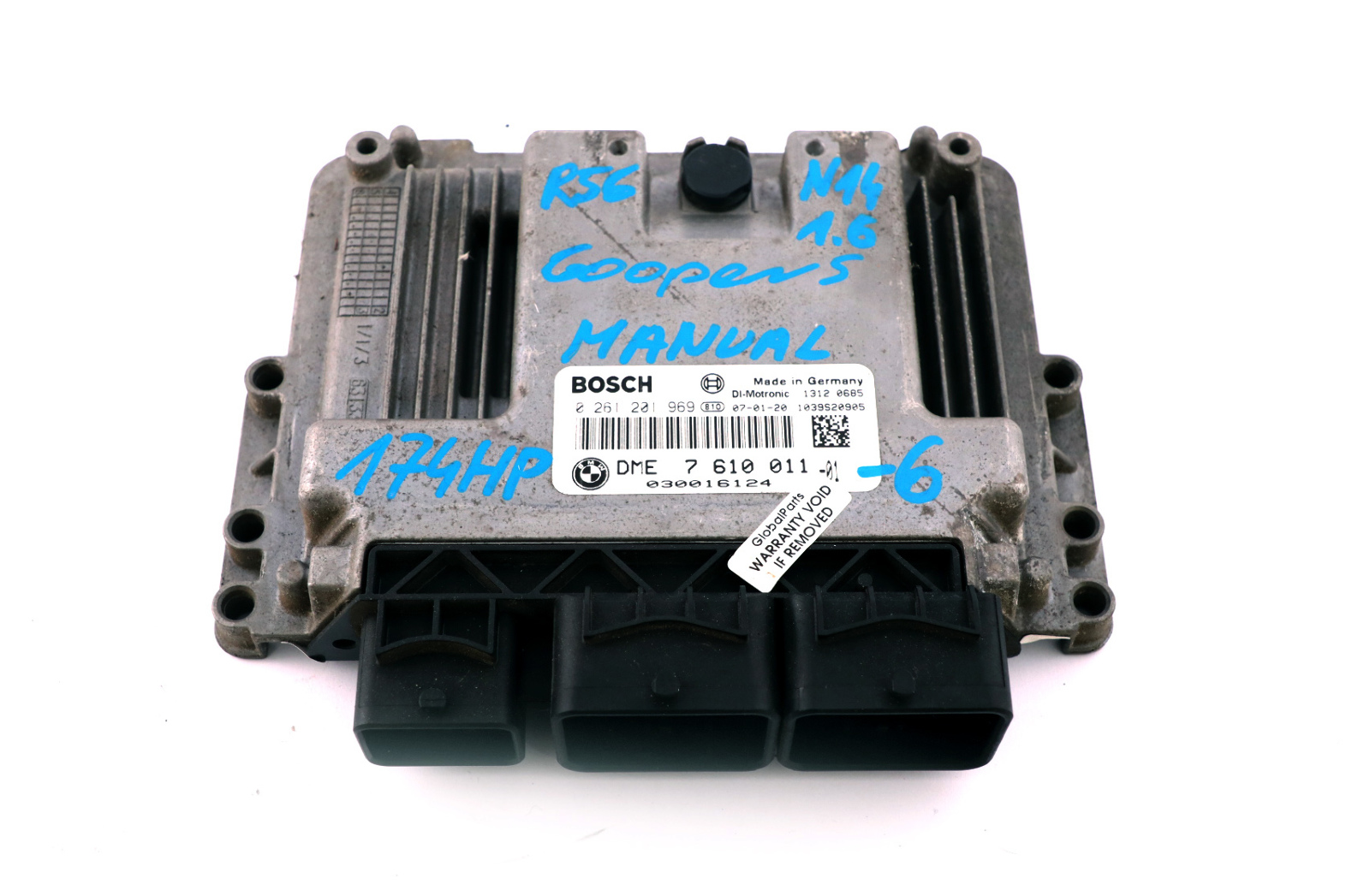 Mini Cooper S R55 R56 N14 1.6 174HP ECU Kit DME CAS3 2 Klucze Manual 