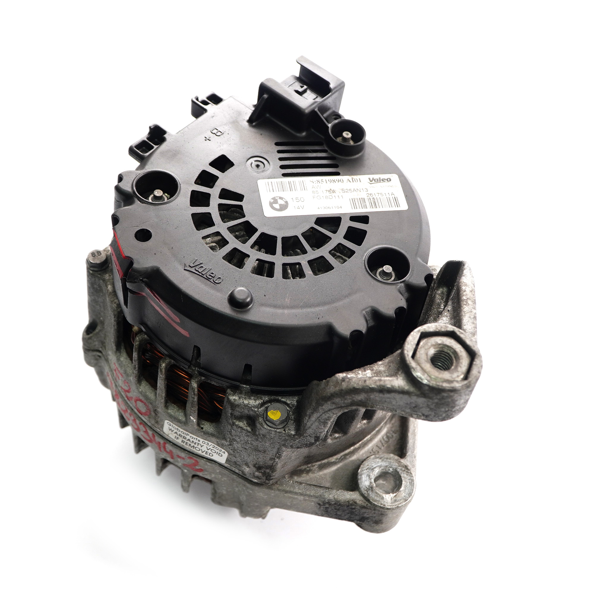 BMW F20 F21 F30 F31 F32 N47N Diesel Alternator 175A 7823343 7823344