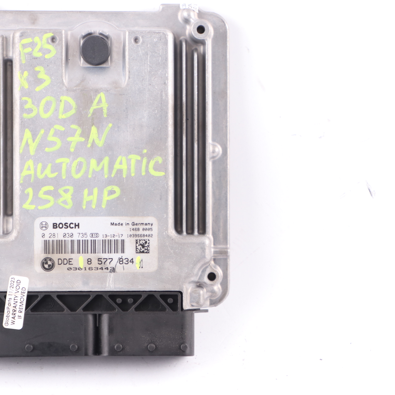 BMW F30 X3 F25 N57N 330d 30dX 258HP Sterownik Komputer Silnika ECU 8577834