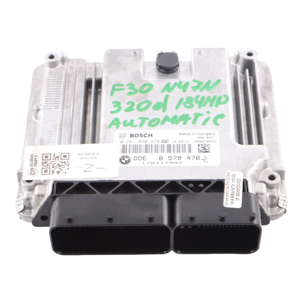 BMW F20 F30 120d 320d Diesel N47N 184HP ECU Unit DDE 8579478 Automatic