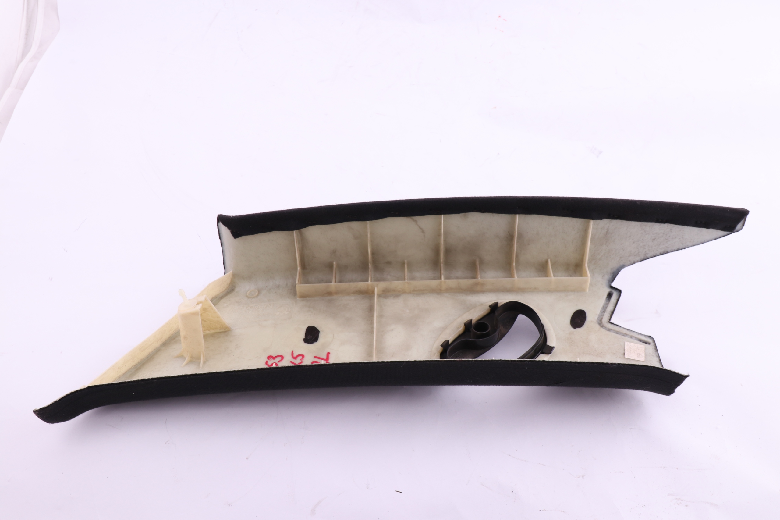 BMW X5 Series 1 E53 Trim Panel Column Cover Cloth Black Rear Left N/S 7056347