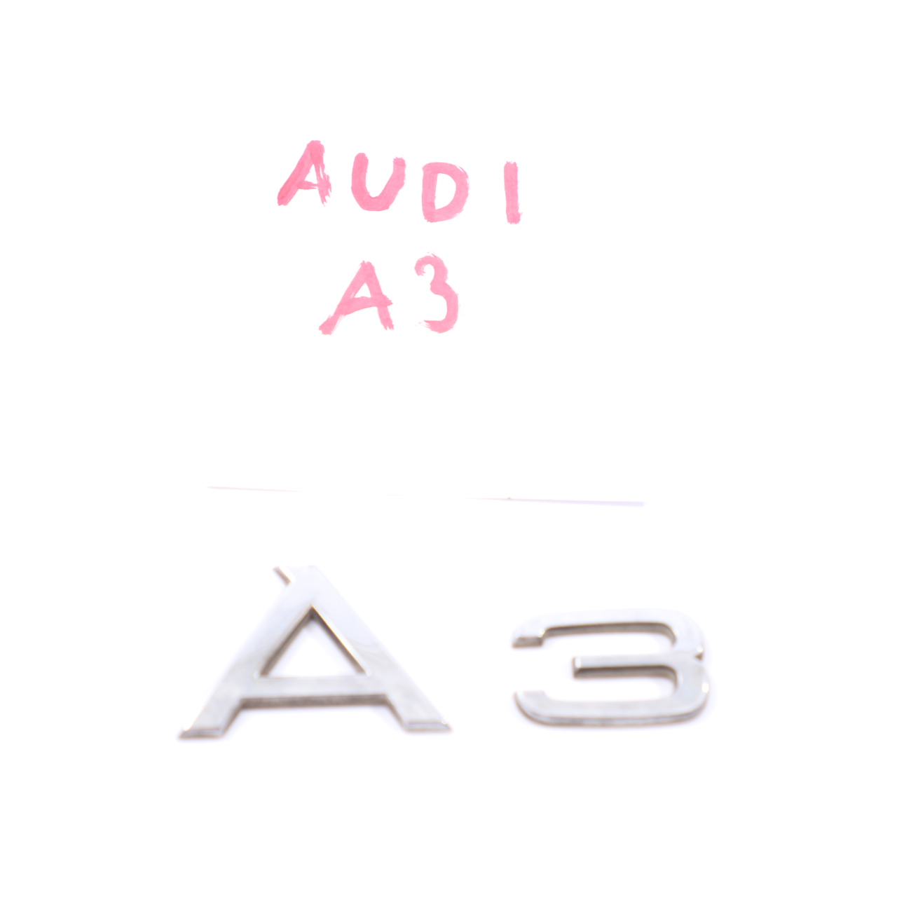 Audi A3 8P Trunk Emblem Rear Boot Tailgate Adhered Badge Logo 8P0853741