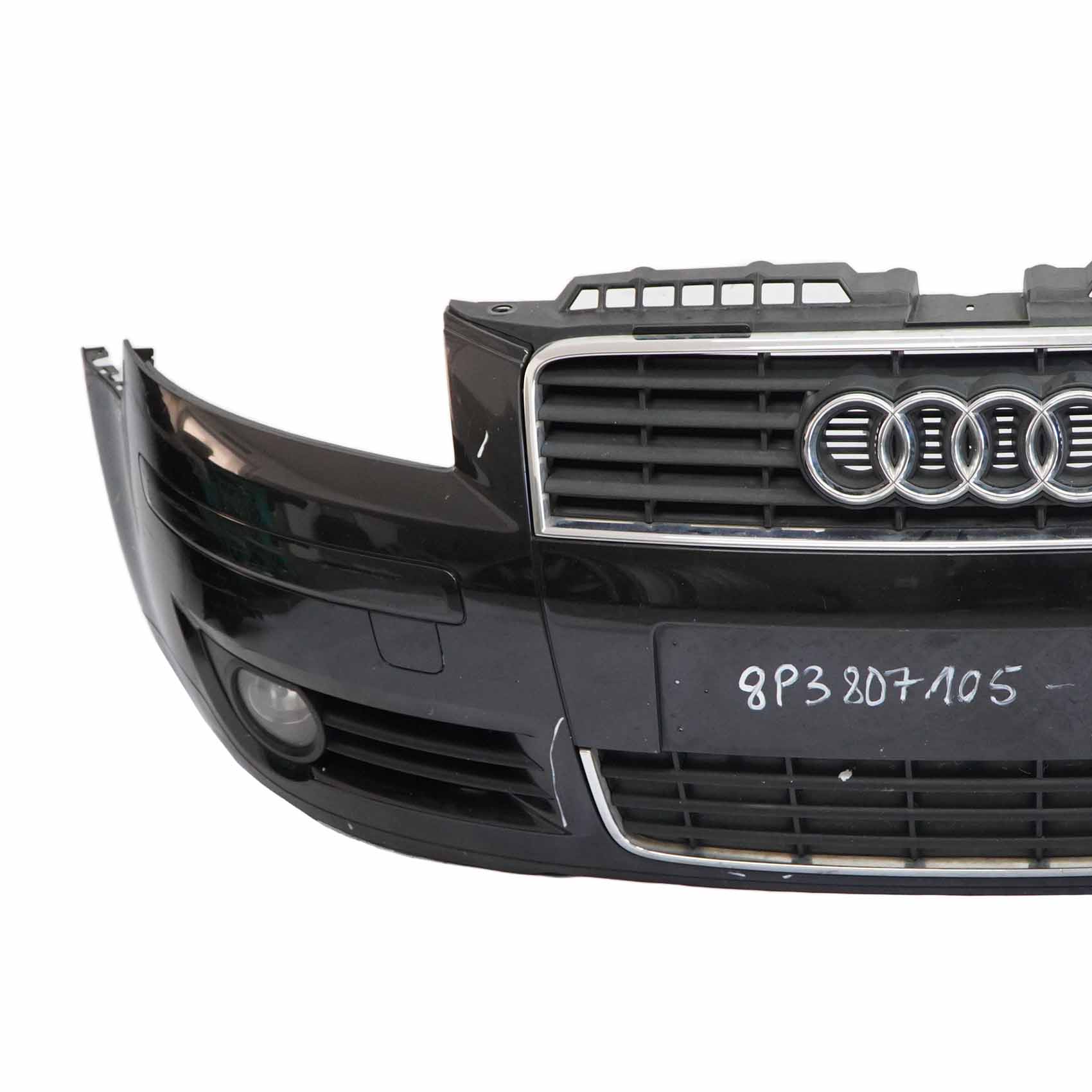 Audi A3 8P Front Bumper Panel PDC Parktronic Covering Ebony Black LZ9W