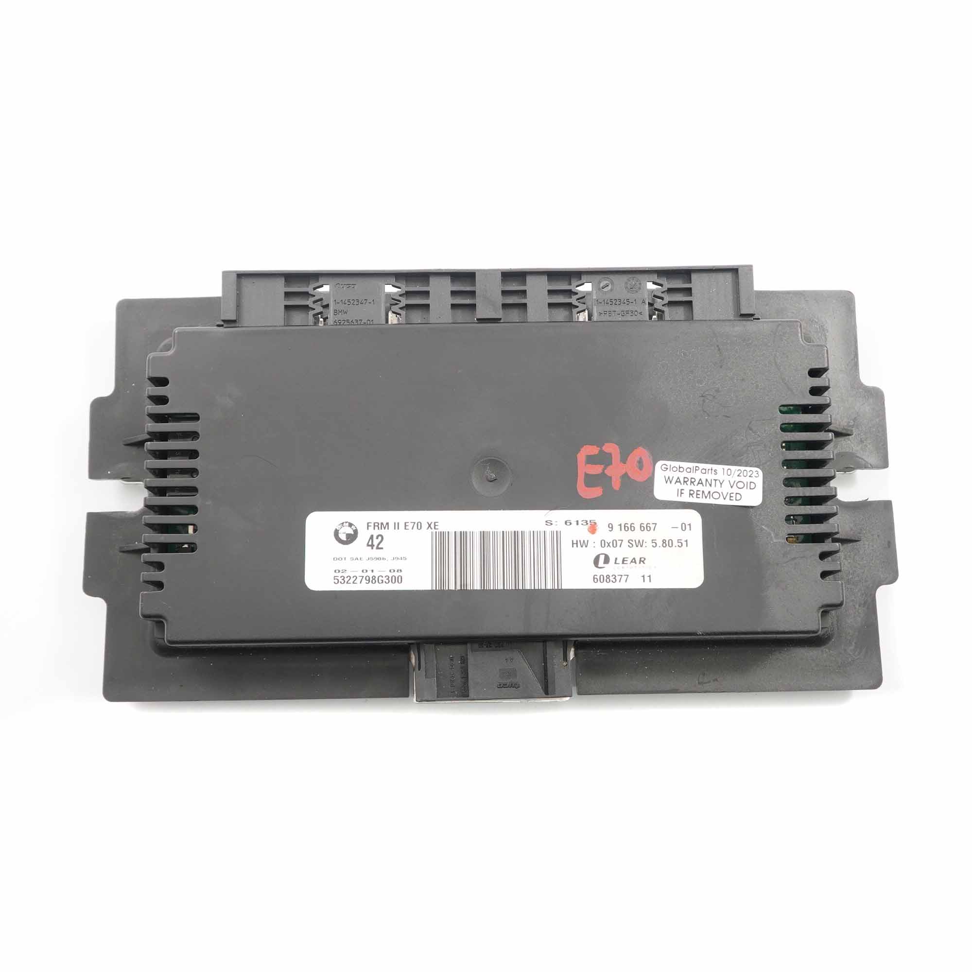 BMW X5 E70 Moduł Sterownik Świateł ECU FRM II Lear 9166667