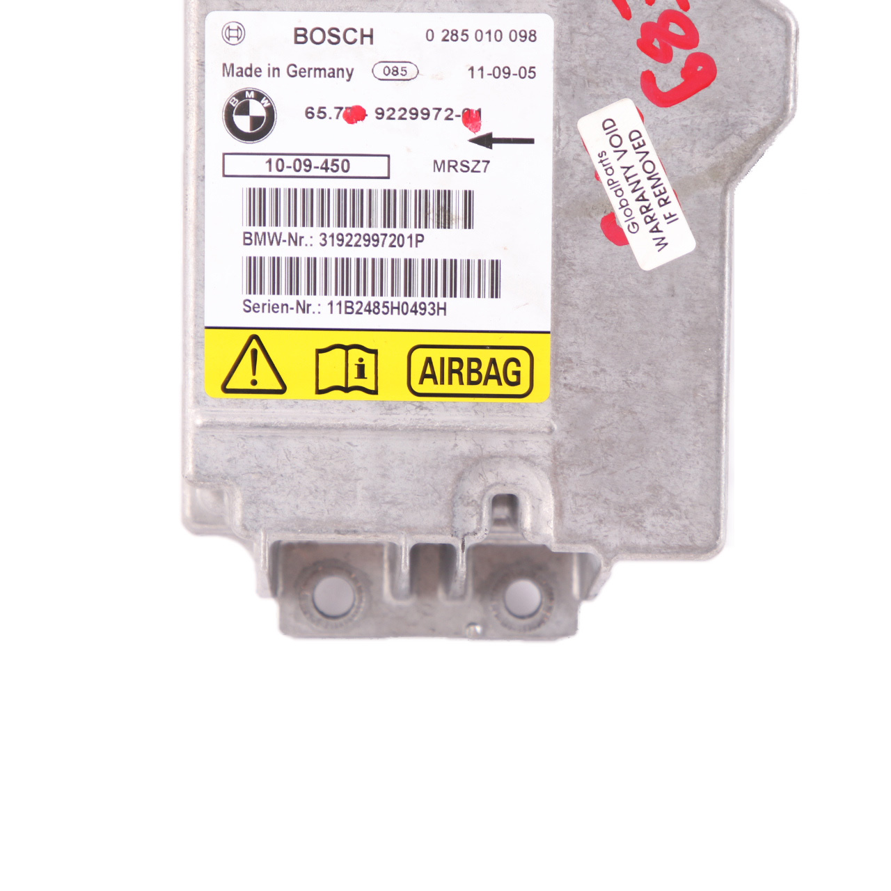 BMW Z4 E89 Kabriolet Cabrio Sterownik Moduł Airbag ECU 9229972