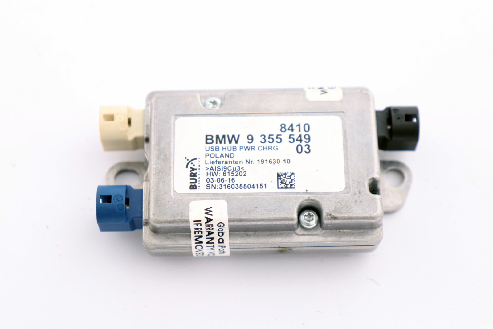 BMW F20 F22 F21 F30 F32 LCI ECU Sterownik Moduł USB 9355549