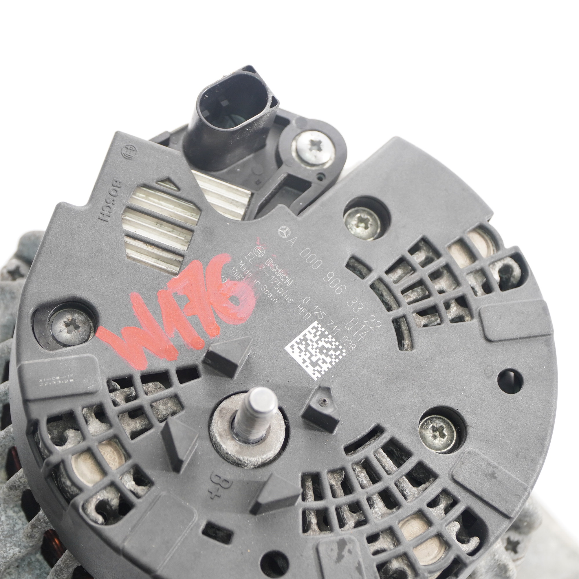 Mercedes W176 OM651 175A Alternator A0009063322