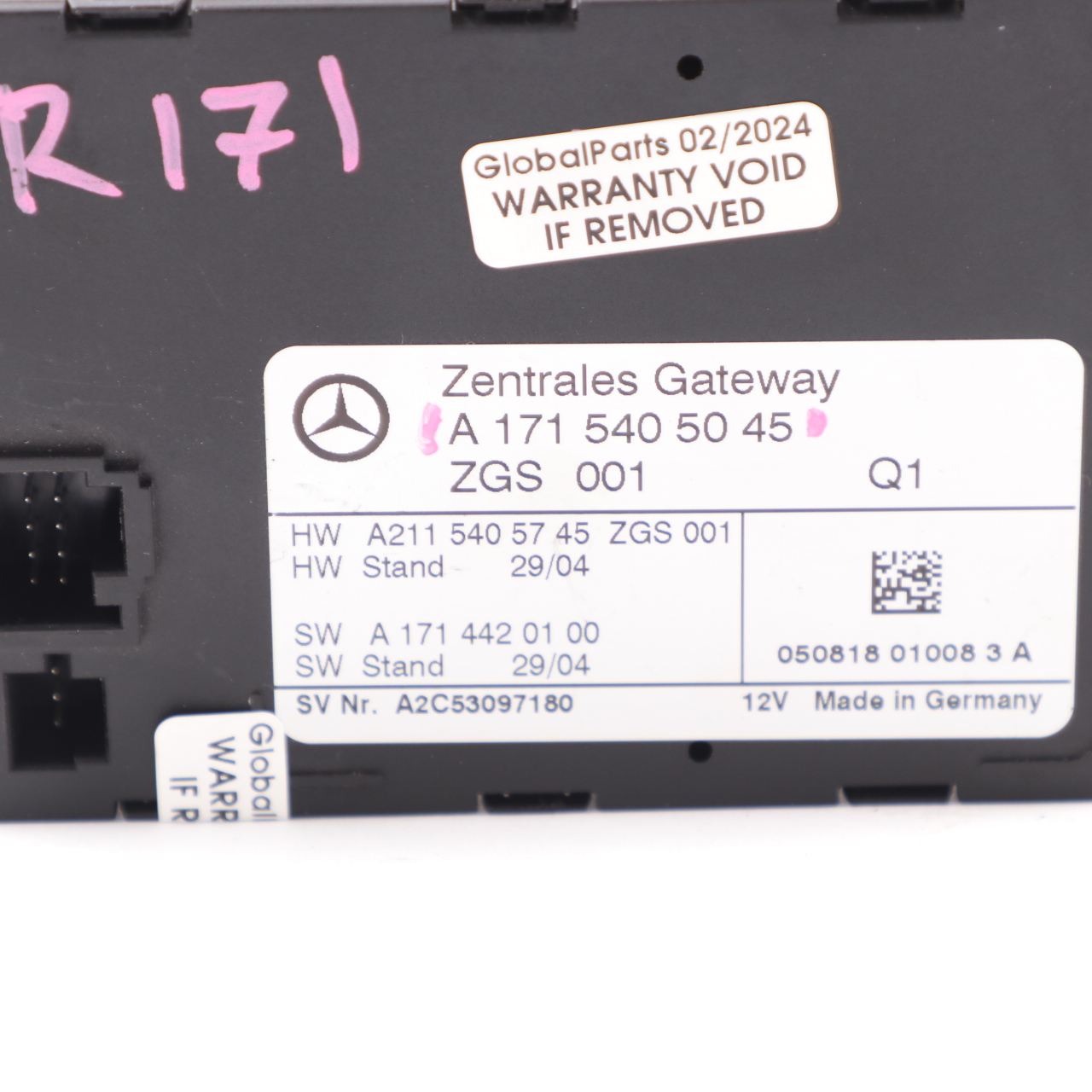 Mercedes SLK R171 Jednostka Moduł Sterownik GATEWAY A1715405045