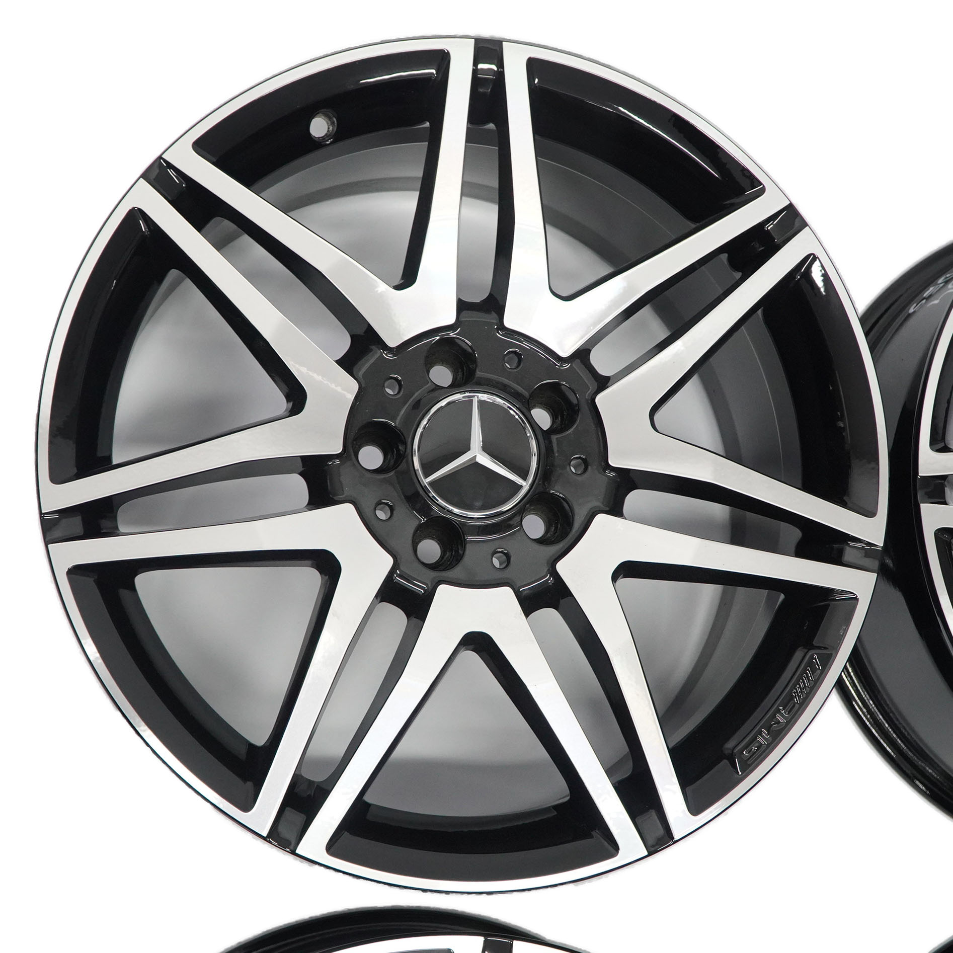 Mercedes W204 Komplet Felg Aluminiowych AMG 18" 7,5J/8,5J 7 Double-Spoke