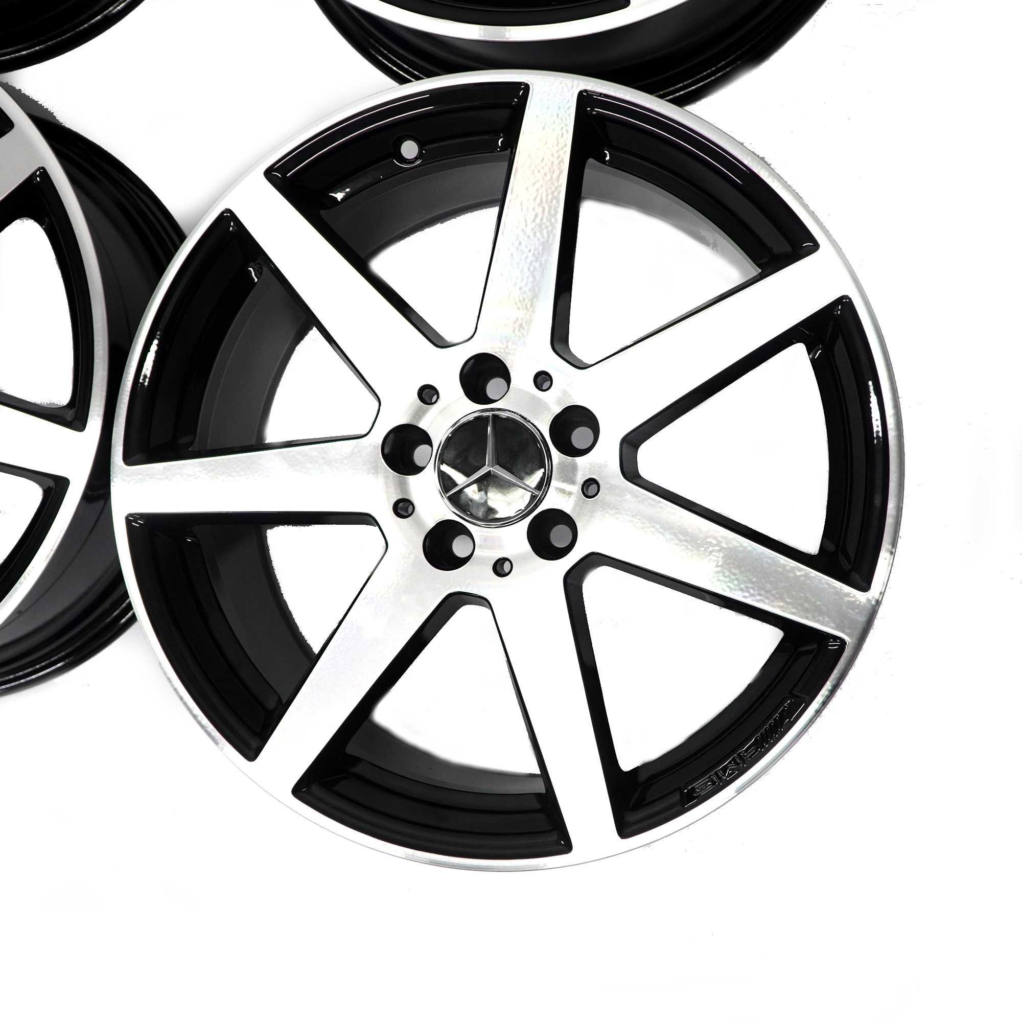 Mercedes W204 Complete Set 4x Alloy Wheel Rim 18" AMG 7 Spoke