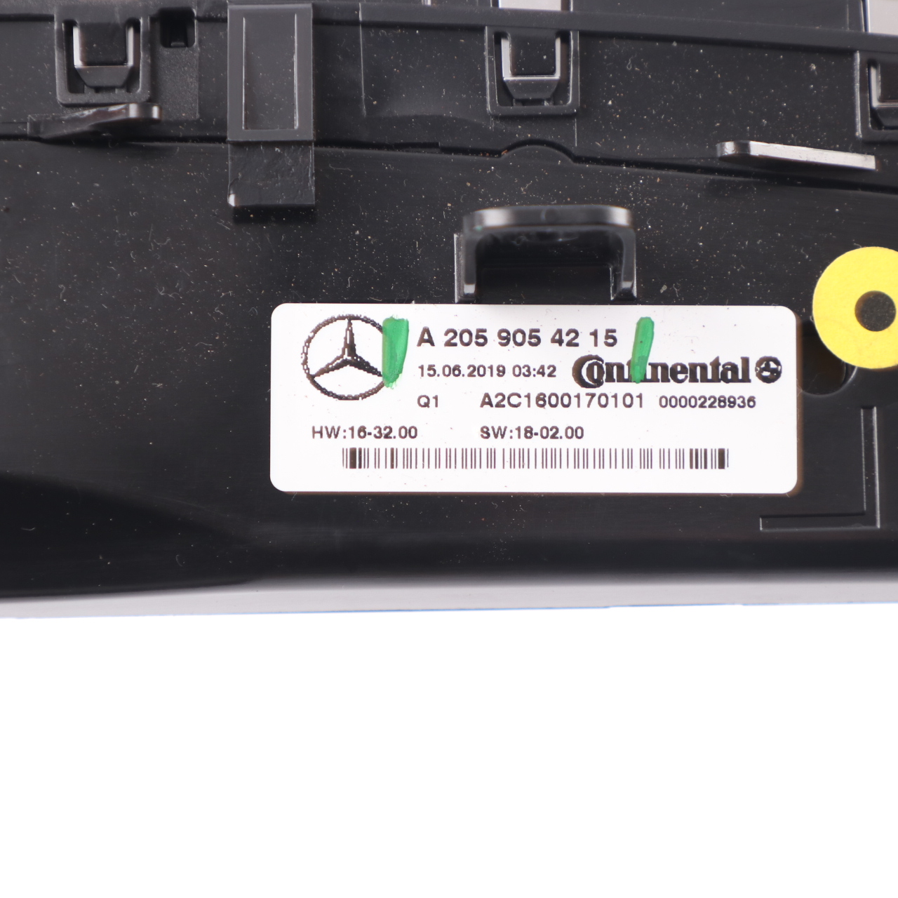 Mercedes W205 Panel Przełączników Klimatyzacji Nawiewu A2059054215