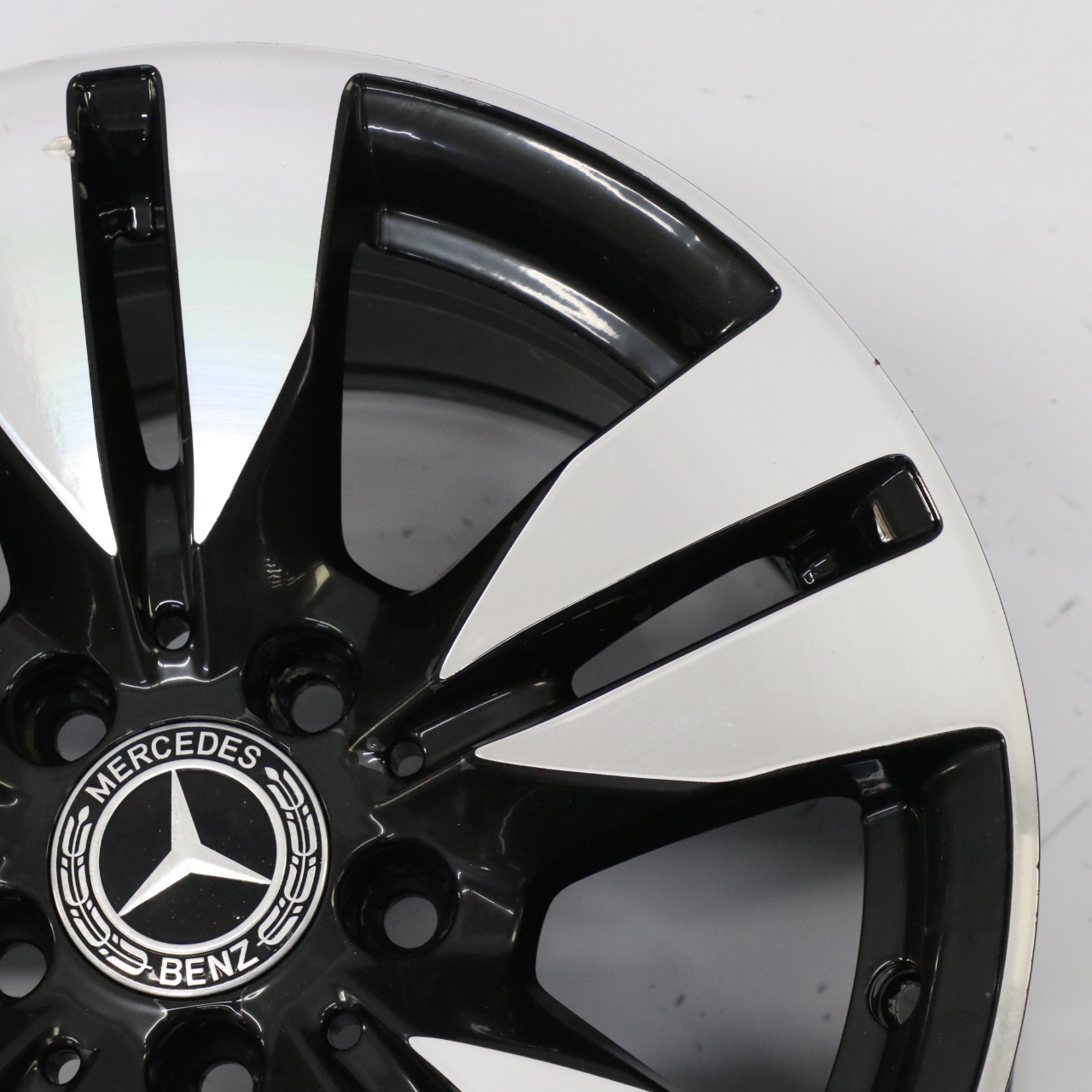 Mercedes W212 Black Alloy Wheel Rim 5-Double Spoke 16" ET:46 8J A2124010202