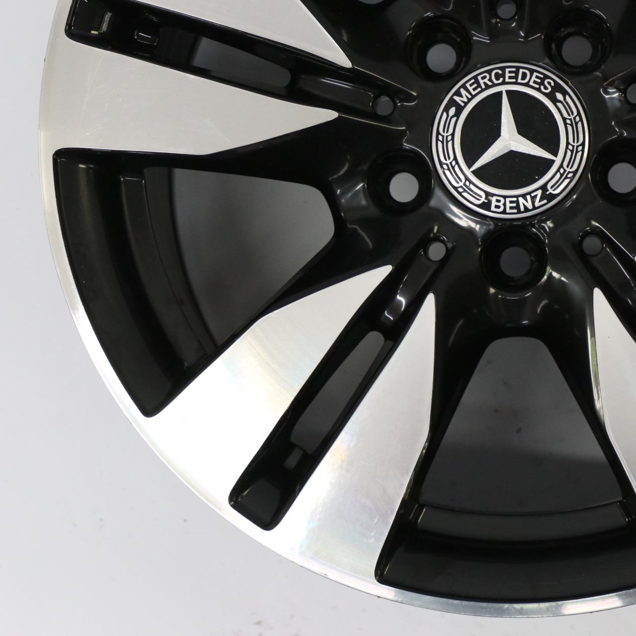 Mercedes W212 Black Alloy Wheel Rim 5-Double Spoke 16" ET:46 8J A2124010202