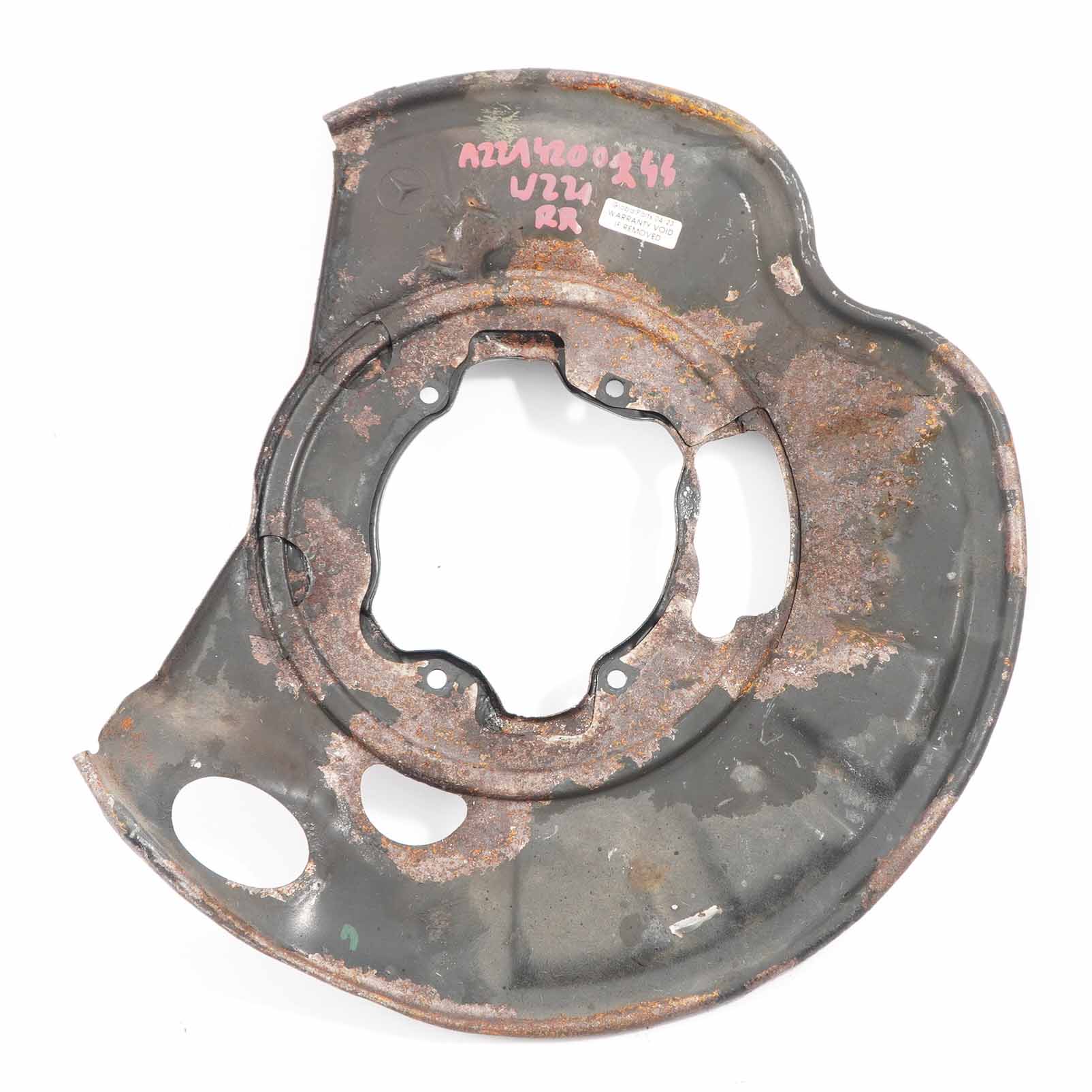 Brake Disc Plate Mercedes W221 Rear Right O/S Protection Plate A2214200244