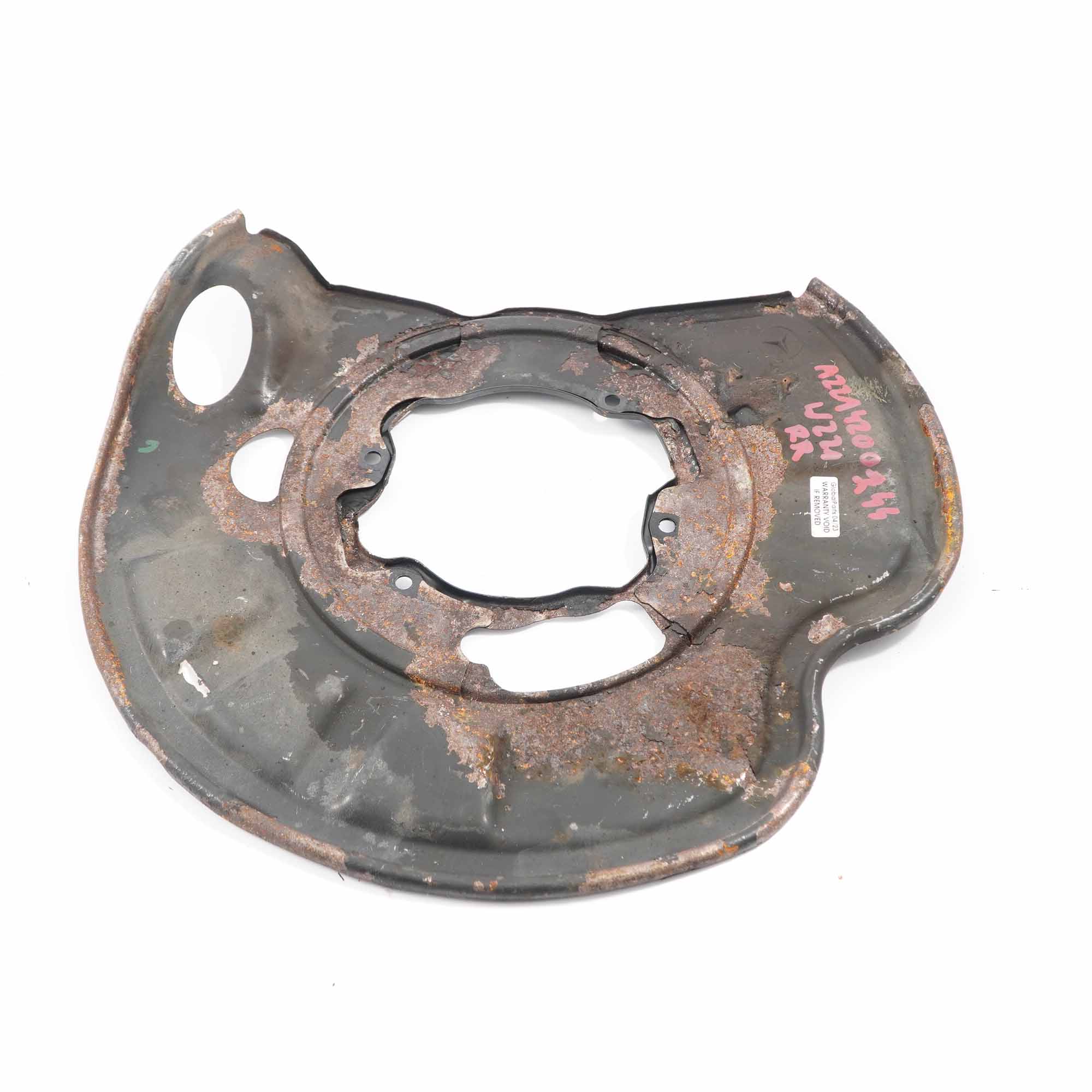 Brake Disc Plate Mercedes W221 Rear Right O/S Protection Plate A2214200244