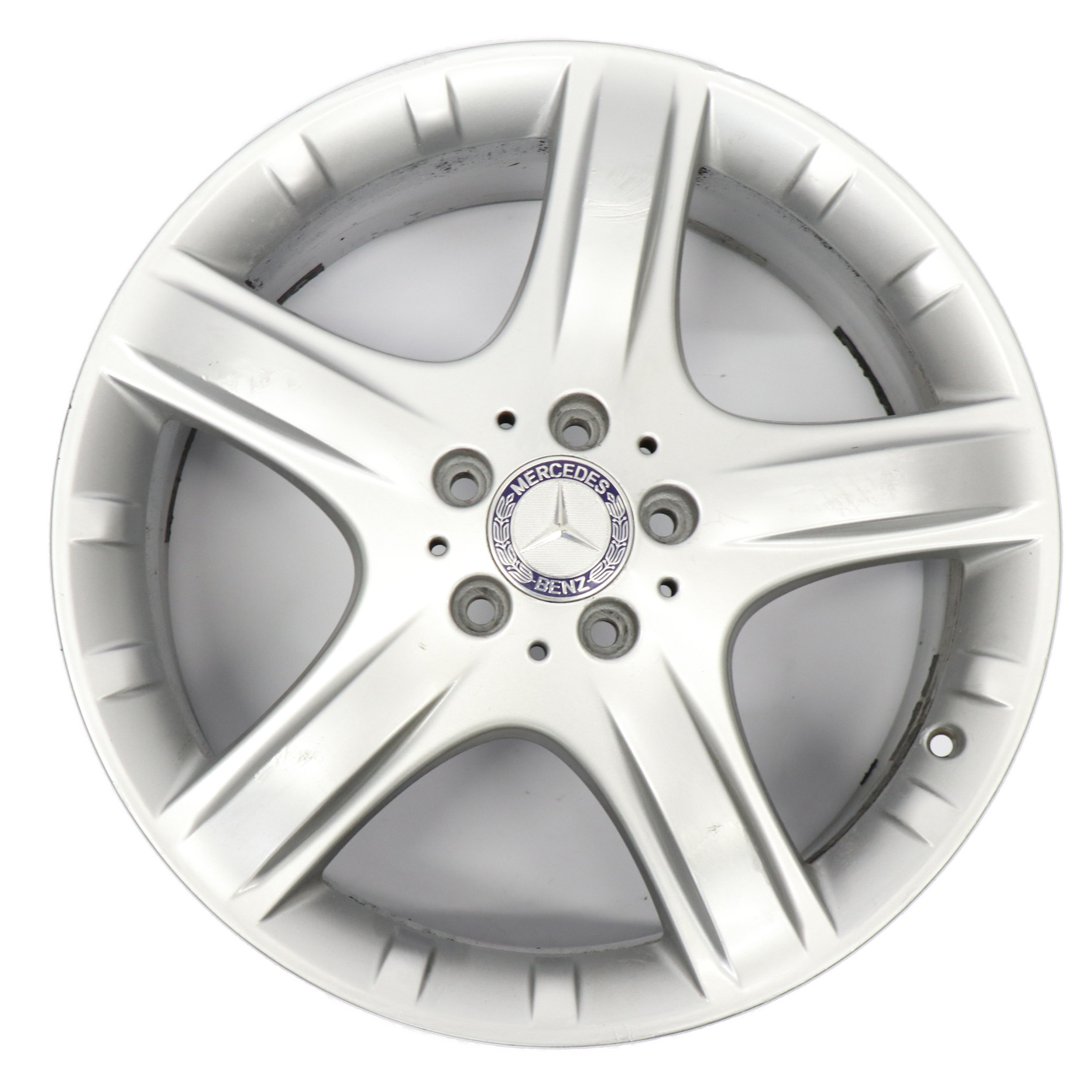 Mercedes W251 Srebrna felga aluminiowa 19" 8J ET:67 5 szprych A2514011202