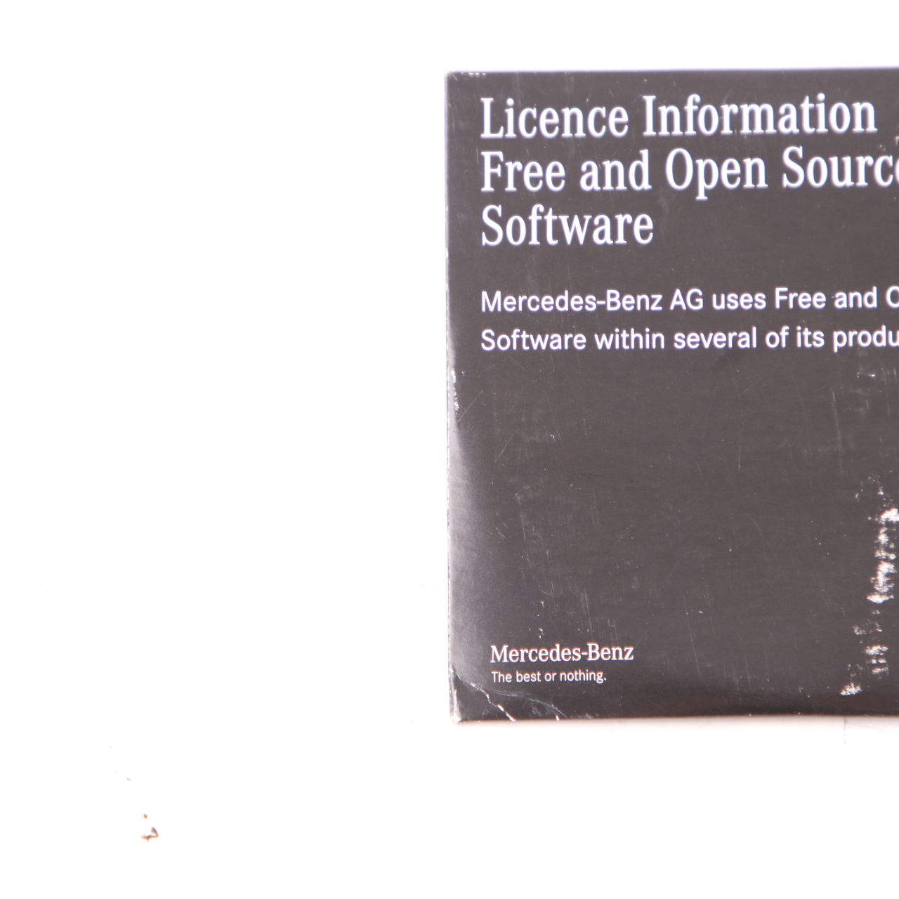 Mercedes W447 Licence Information Free Open Source Software A4478273600