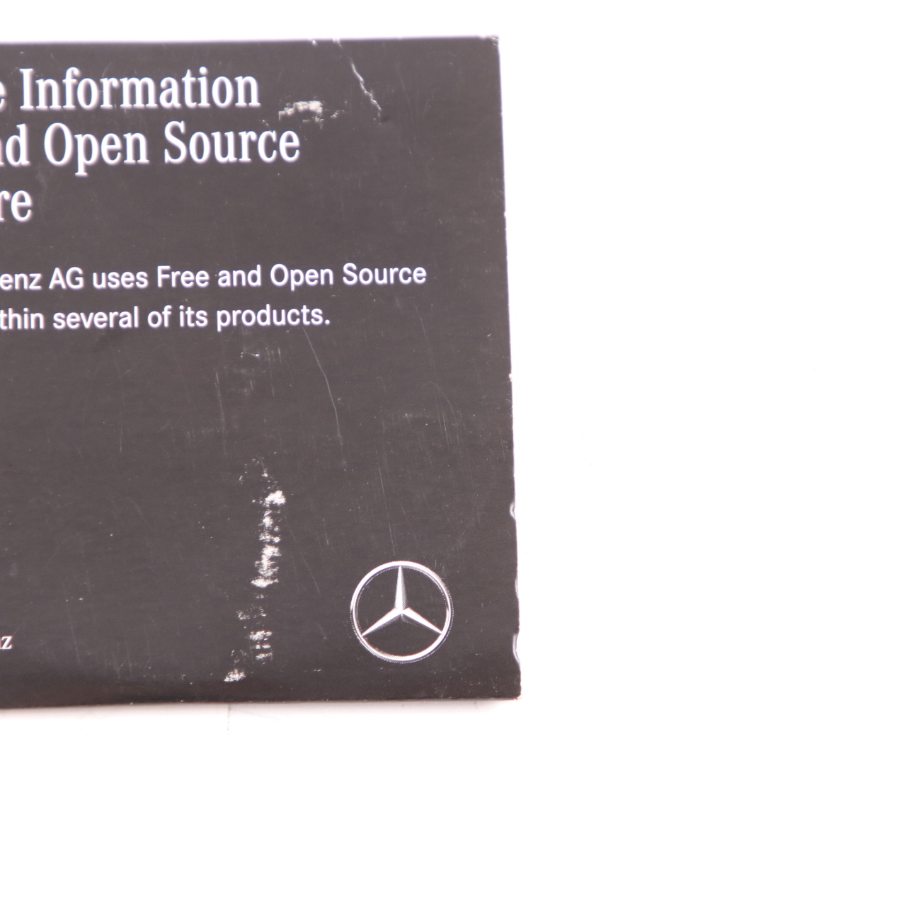 Mercedes W447 Licence Information Free Open Source Software A4478273600