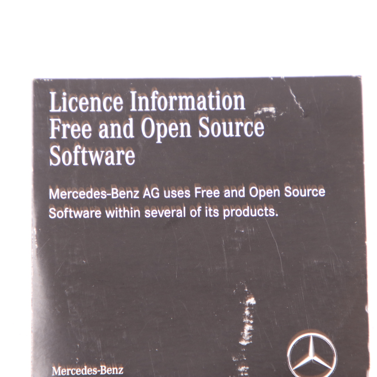 Mercedes W447 Licence Information Free Open Source Software A4478273600