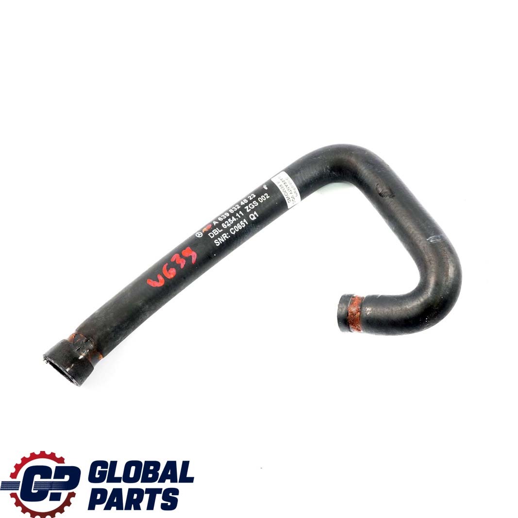 Mercedes-Benz Vito W639 Heat Exchanger Water Coolant Hose Pipe A6398324823