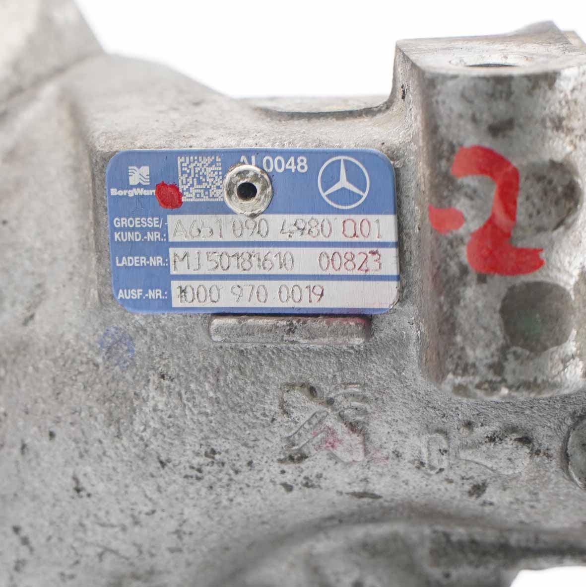 Mercedes W204 W212 OM651 Turbosprężarka Część Rura