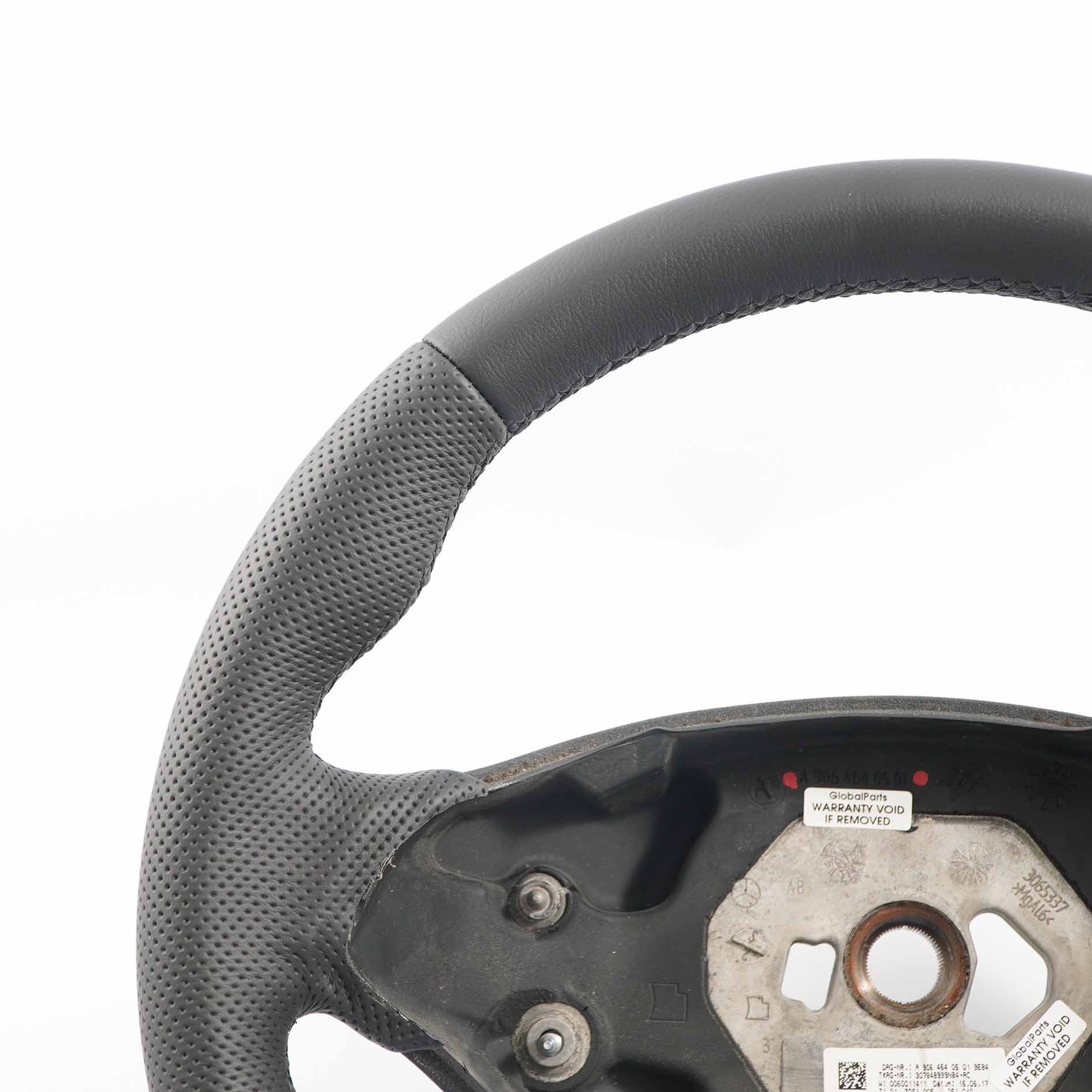 Mercedes Sprinter W906 NEW Black Leather Steering Wheel with Black Thread