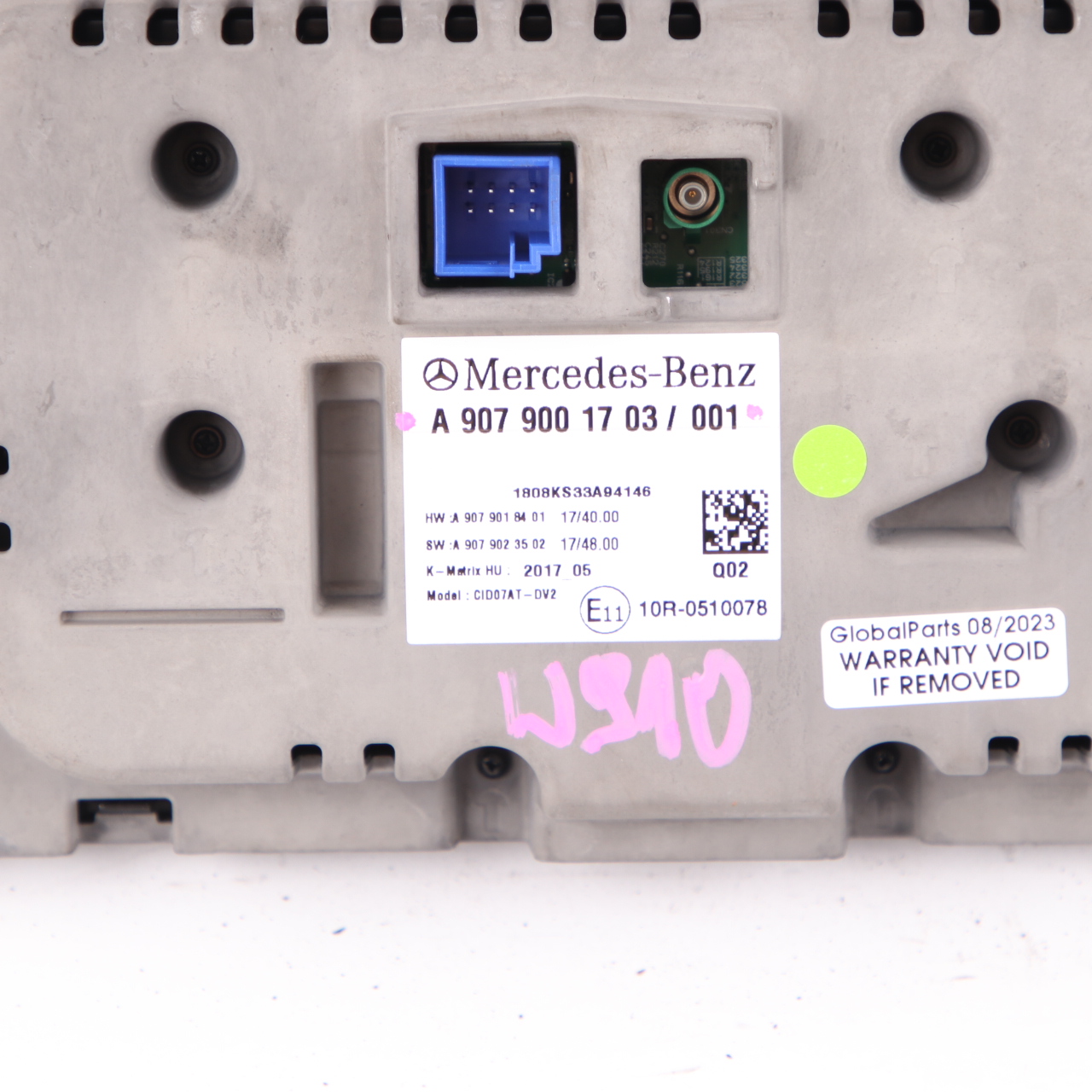 Mercedes W907 W910 Wyświetlacz Monitor Ekran A9079001703